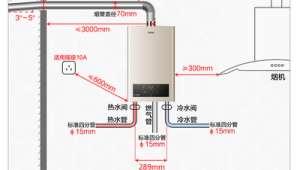 天然气热水器安装图